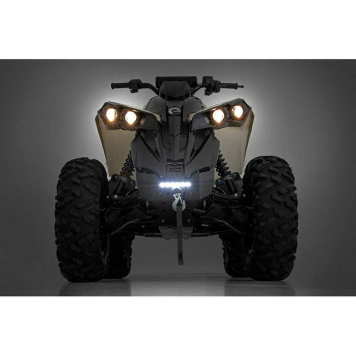 Rough Country 97072 Winch Bumper w/ 6" Slimline LED Light for Can-Am Renegade 2013-2021