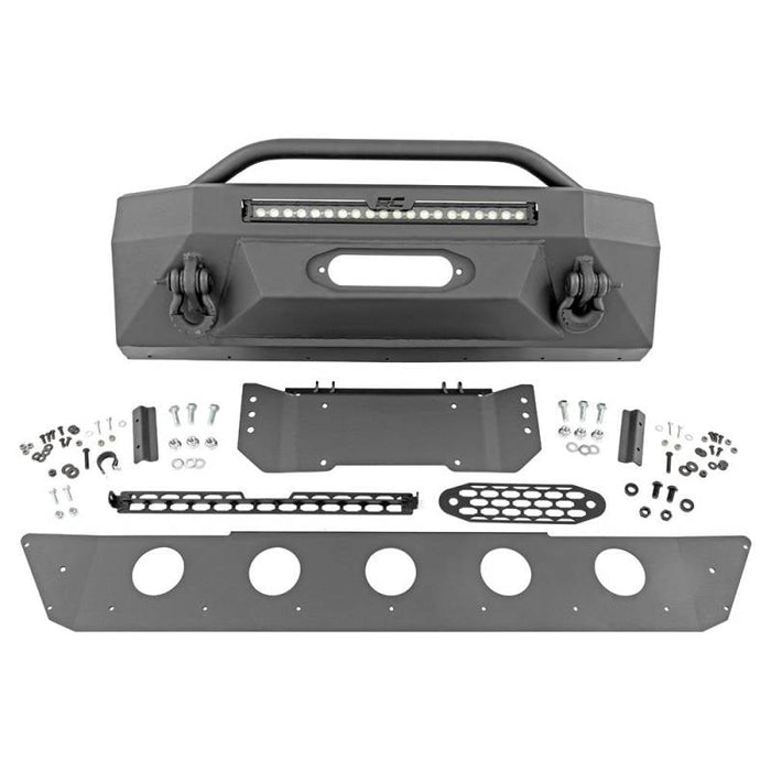 Rough Country 10745 Black Series 20" Hybrid LED Front Bumper w/ White DRL for Toyota 4Runner 2014-2022