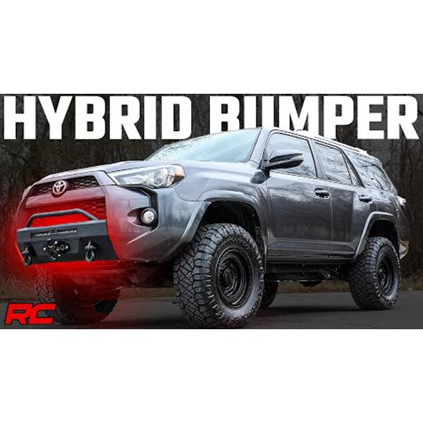 Rough Country 10745 Black Series 20" Hybrid LED Front Bumper w/ White DRL for Toyota 4Runner 2014-2022