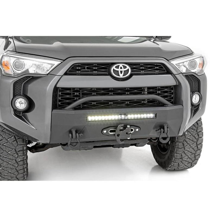 Rough Country 10745 Black Series 20" Hybrid LED Front Bumper w/ White DRL for Toyota 4Runner 2014-2022