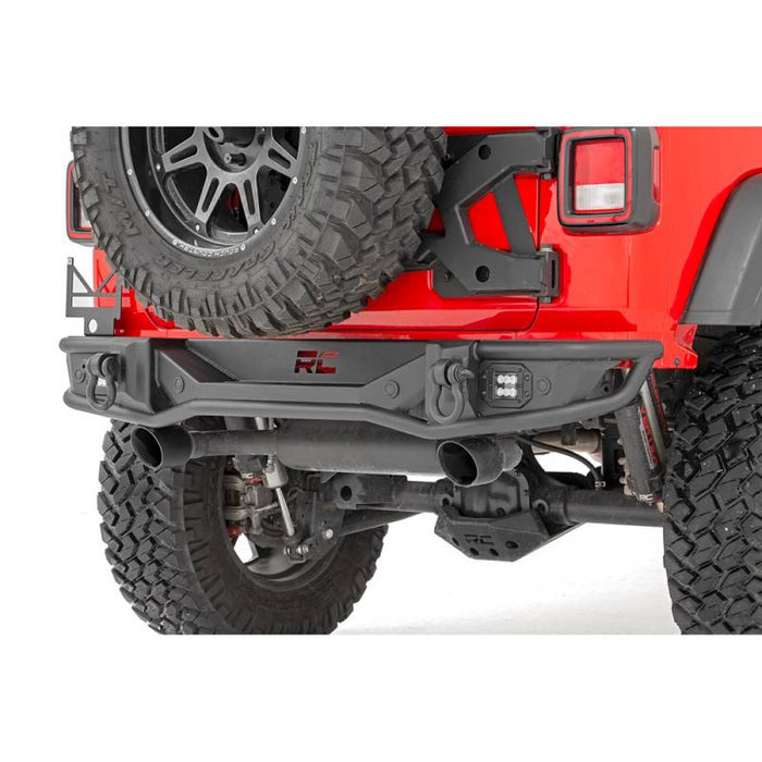 Rough Country 10648 Tubular Rear Bumper w/ LED Light for Jeep Wrangler JL 2018-2022