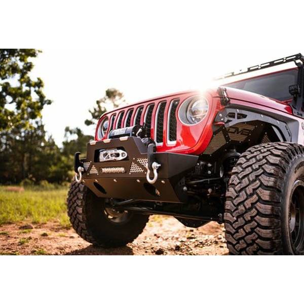 DV8 Offroad FBJL-02 Modular Front Bumper for Jeep Wrangler JL/Gladiator JT 2018-2022