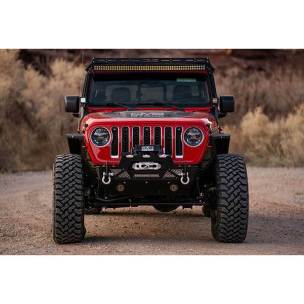 DV8 Offroad FBJL-02 Modular Front Bumper for Jeep Wrangler JL/Gladiator JT 2018-2022