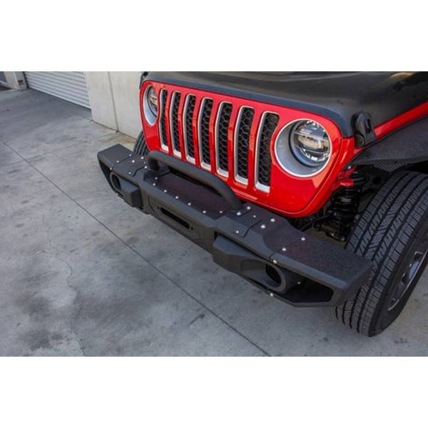 DV8 Offroad FBJL-10 Modular Front Bumper w/ Bull Bar for Jeep Wrangler JL/Gladiator JT 2018-2022