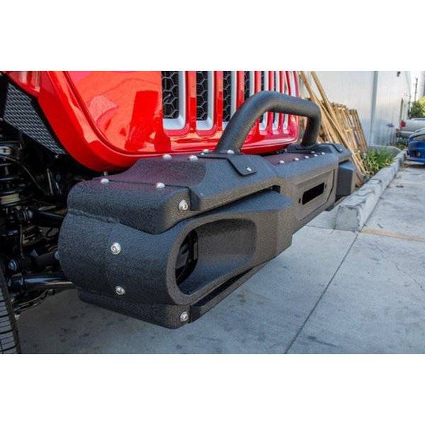 DV8 Offroad FBJL-10 Modular Front Bumper w/ Bull Bar for Jeep Wrangler JL/Gladiator JT 2018-2022