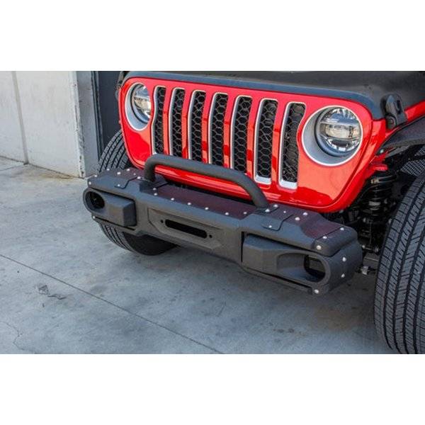 DV8 Offroad FBJL-10 Modular Front Bumper w/ Bull Bar for Jeep Wrangler JL/Gladiator JT 2018-2022