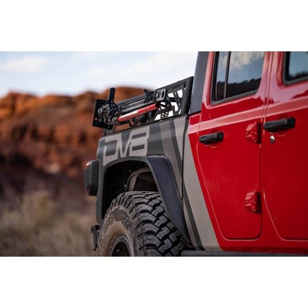 DV8 Offroad FDGL-01 Front and Rear Slim Fender Flares for Jeep Gladiator JT 2020-2022