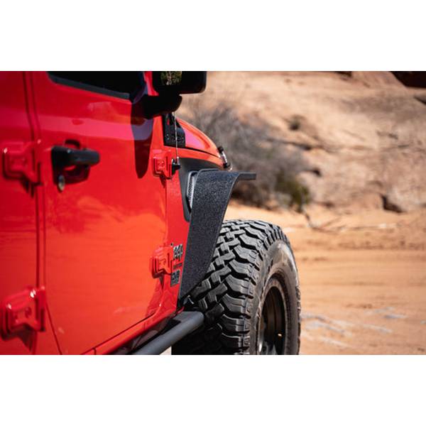 DV8 Offroad FDGL-01 Front and Rear Slim Fender Flares for Jeep Gladiator JT 2020-2022