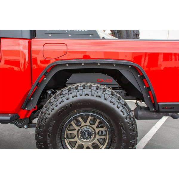 DV8 Offroad FDGL-01 Front and Rear Slim Fender Flares for Jeep Gladiator JT 2020-2022