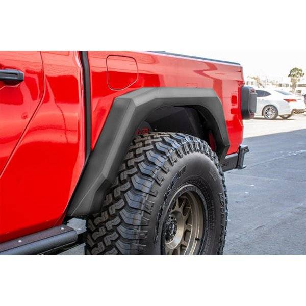 DV8 Offroad FDGL-02 Front and Rear Armor Fender Flares for Jeep Gladiator JT 2020-2022