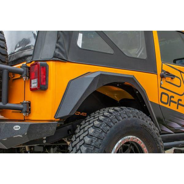 DV8 Offroad FENDB-09 Front and Rear Armor Fender Flares for Jeep Wrangler JK 2007-2018
