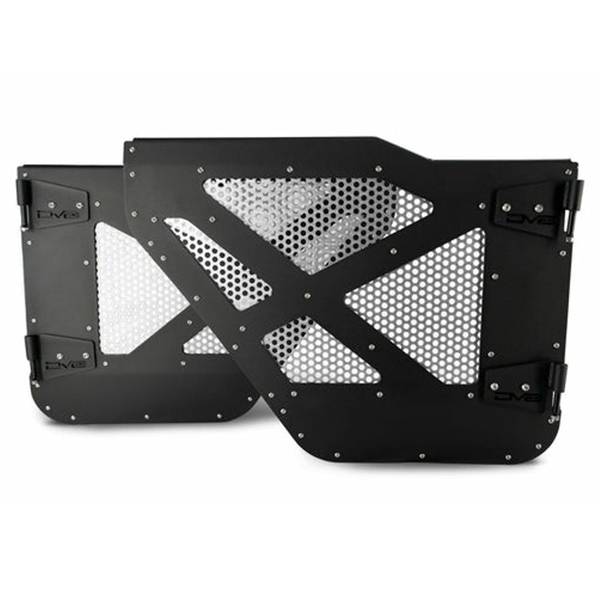 DV8 Offroad HDJL-01R Half Doors w/ Aluminum Mesh for Jeep Wrangler JL/Gladiator JT 2018-2022