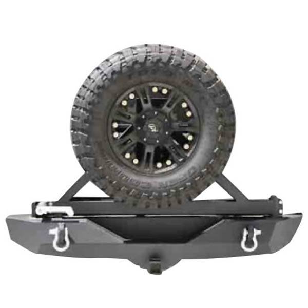 Dv8 Offroad RBSTTB-01BR Rear Bumper w/ Tire Carrie for Jeep Wrangler JK 2007-2018