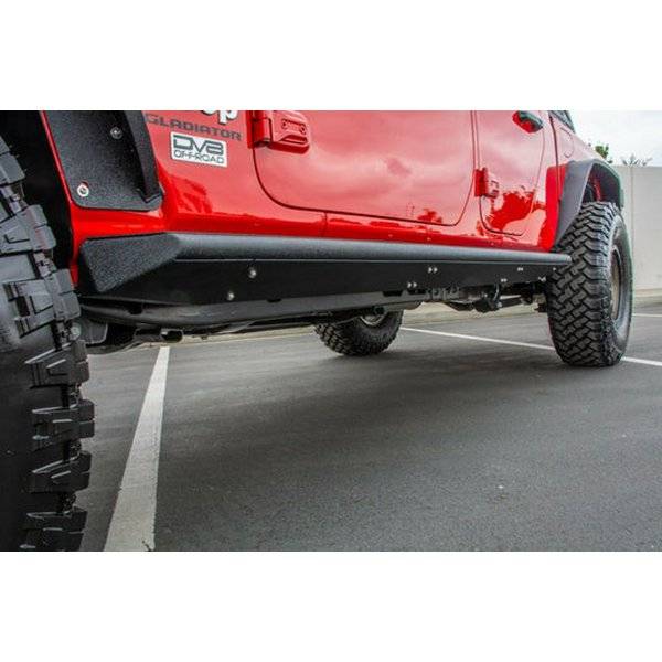 DV8 Offroad SRGL-02 Rock Sliders w/ Step for Jeep Gladiator JT 2020-2022