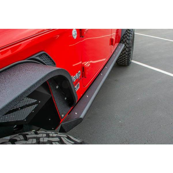 DV8 Offroad SRGL-02 Rock Sliders w/ Step for Jeep Gladiator JT 2020-2022