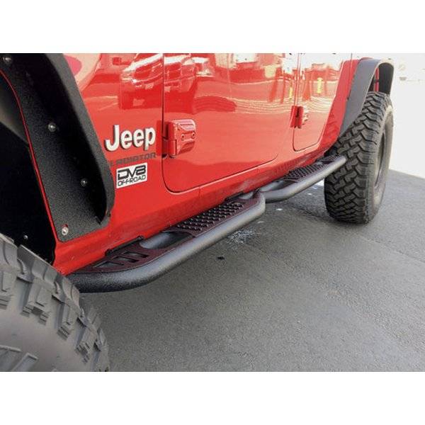 DV8 Offroad SRGL-03 Tube Rock Sliders w/ Step for Jeep Gladiator JT 2020-2022