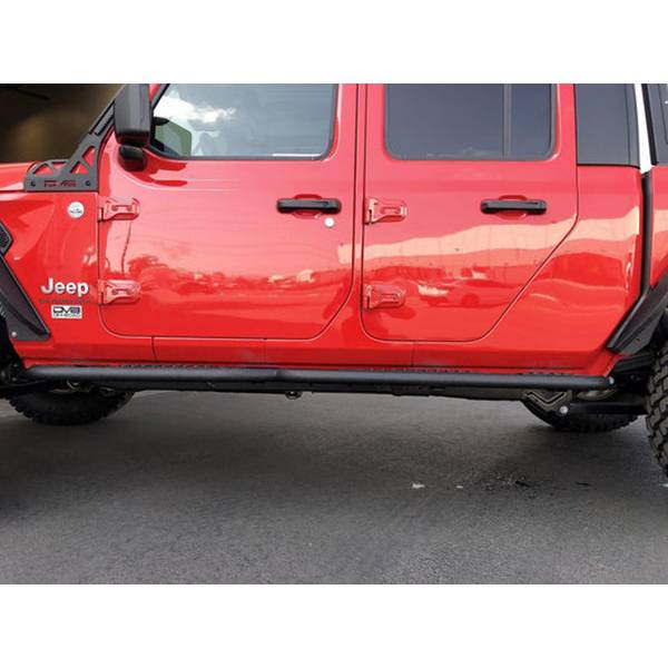 DV8 Offroad SRGL-03 Tube Rock Sliders w/ Step for Jeep Gladiator JT 2020-2022