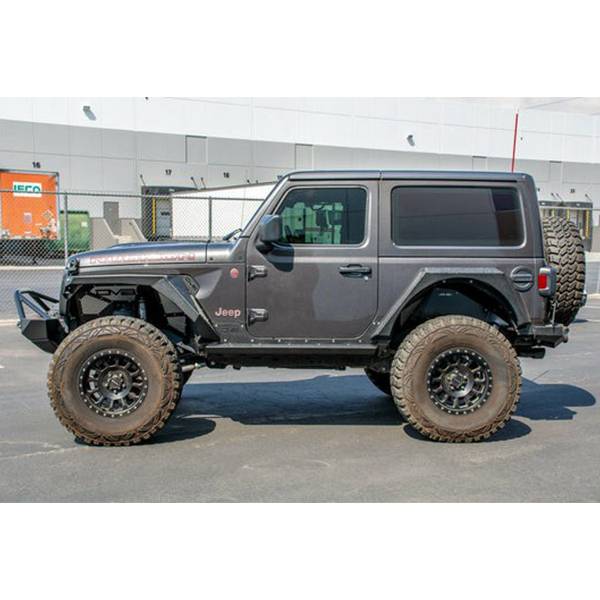 DV8 Offroad SRJL-26 2 Door Rock Sliders w/ Rock Skins for Jeep Wrangler JL 2018-2022