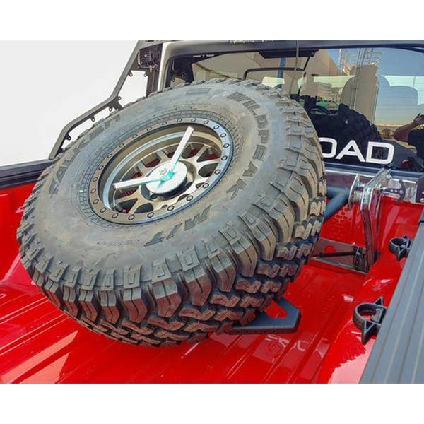 DV8 Offroad TCGL-01 Adjustable Spare Tire Carrier for Jeep Gladiator JT 2020-2022