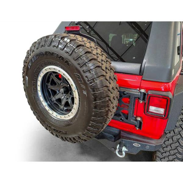 DV8 Offroad TCJL-03 Hinge Mounted Tire Carrier for Jeep Wrangler JL 2018-2022