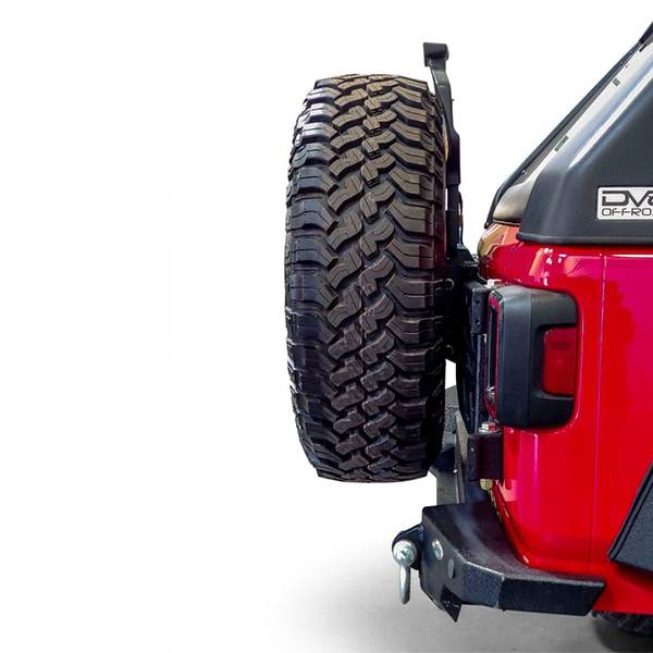 DV8 Offroad TCJL-03 Hinge Mounted Tire Carrier for Jeep Wrangler JL 2018-2022