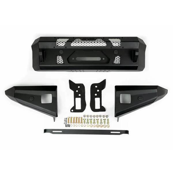 DV8 Offroad FBBR-01 MTO Series Winch Front Bumper for Ford Bronco 2021-2022 - Texture Black