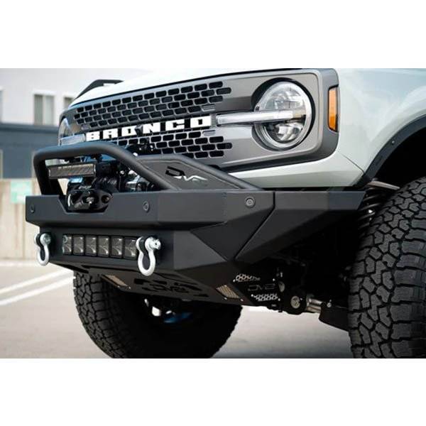 DV8 Offroad FBBR-02W FS-15 Series Front Bumper for Ford Bronco 2021-2022 - Texture Black