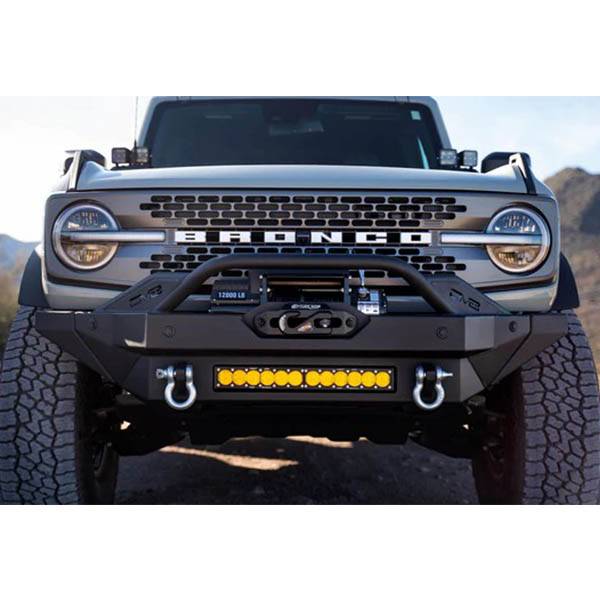 DV8 Offroad FBBR-02W FS-15 Series Front Bumper for Ford Bronco 2021-2022 - Texture Black