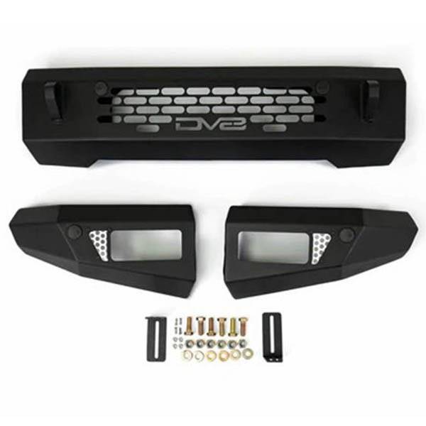 DV8 Offroad FBBR-03 OE Plus Front Bumper for Ford Bronco 2021-2022 - Texture Black