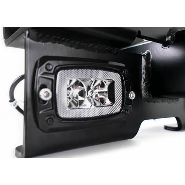 DV8 Offroad AHJP-01 Hitch w/ Cube Light for Jeep 2007-2022 - Black