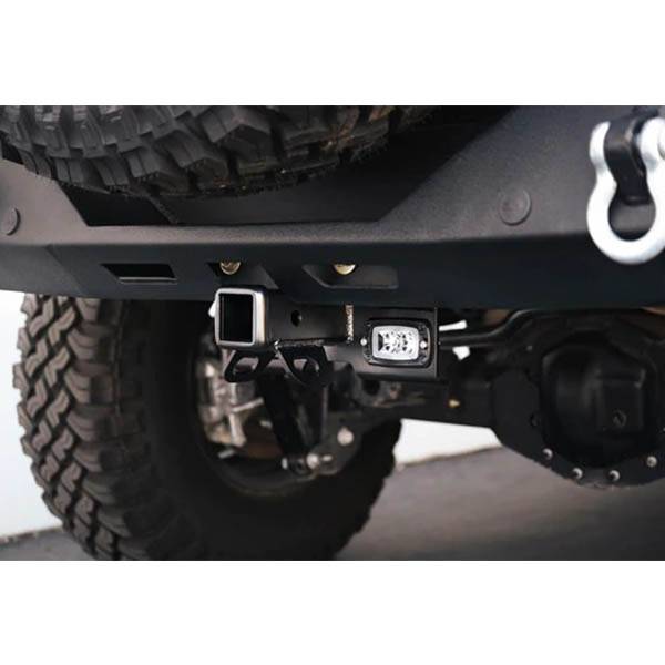 DV8 Offroad AHJP-01 Hitch w/ Cube Light for Jeep 2007-2022 - Black