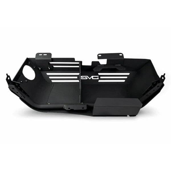 DV8 Offroad SPJL-05D Diesel DEF/Exhaust Skid Plates for Jeep Wrangler JL 2020-2022 - Texture Black