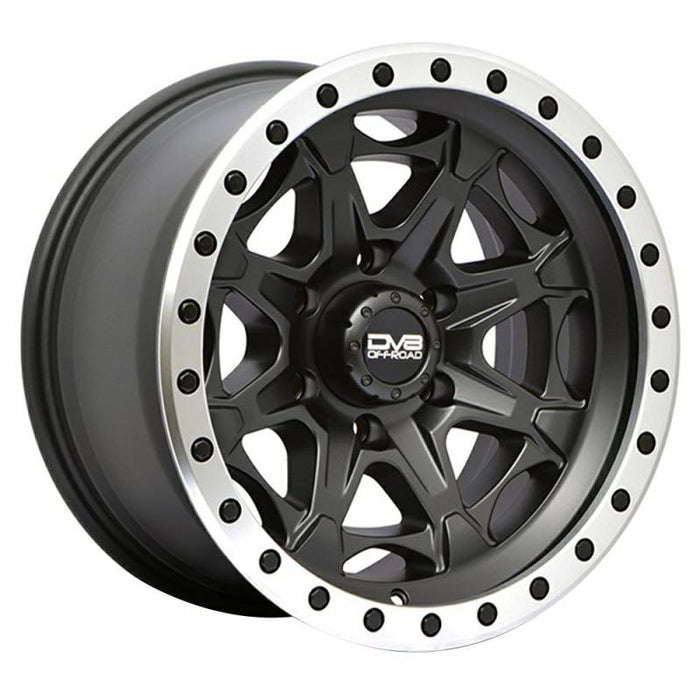 DV8 Offroad 886B-7907312 886 Series Simulated Beadlock 17" x 9" Wheel - Matte Black