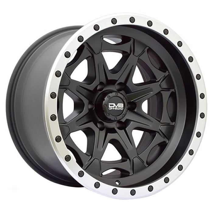 DV8 Offroad 886B-7907312 886 Series Simulated Beadlock 17" x 9" Wheel - Matte Black