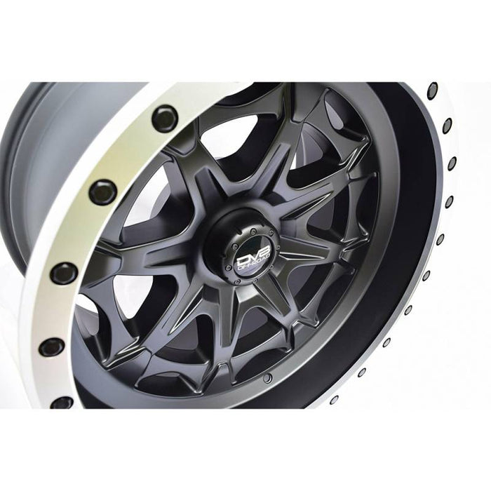 DV8 Offroad 886B-7907312 886 Series Simulated Beadlock 17" x 9" Wheel - Matte Black