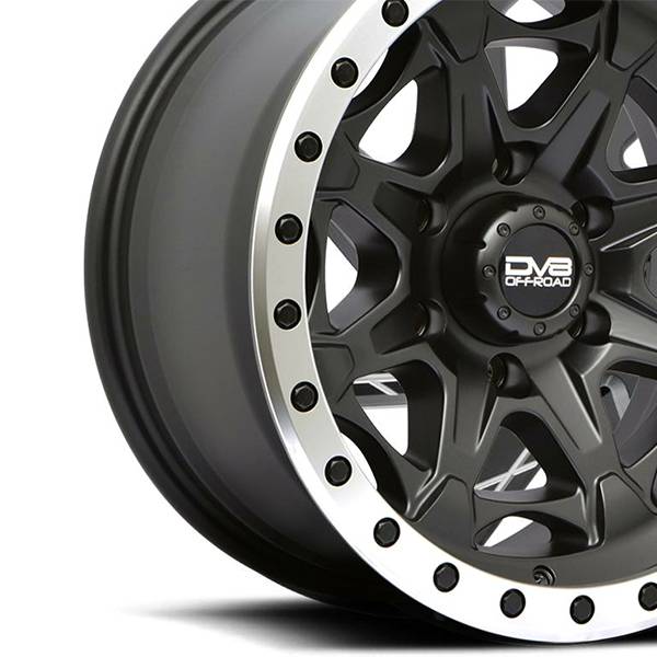 DV8 Offroad 886B-7908312 886 Series Simulated Beadlock 17" x 9" Wheel - Matte Black