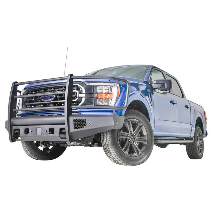 Fab Fours FF21-R5060-1 Black Steel Elite Front Bumper w/ Full Guard for Ford F-150 2021-2022