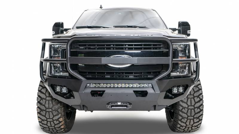 Fab Fours FS17-X4160-B Matrix Front Bumper w/ Full Grill Guard for Ford F250/F350 2017-2022