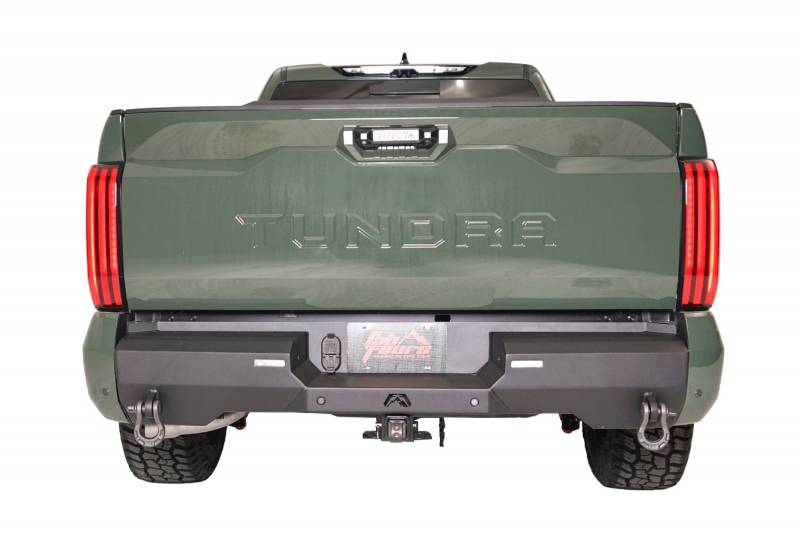 Fab Fours TT22-W5451-B Premium Rear Bumper for Toyota Tundra 2022 - Bare Steel