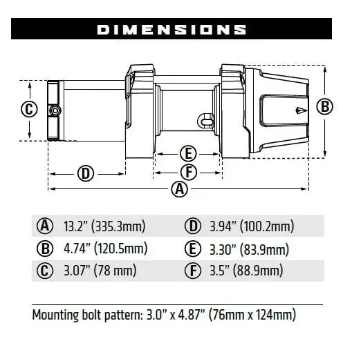 Warn 101020 VRX Powersport Winch 25-S