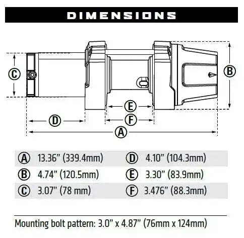 Warn 101030 VRX Powersport Winch 35-S