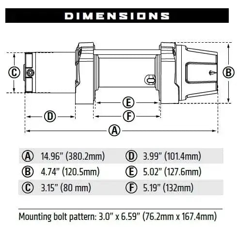 Warn 101045 VRX Powersport Winch 45