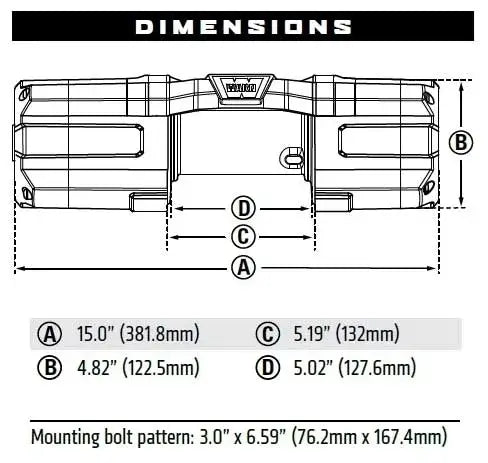 Warn 101140 AXON Powersport Winch 45-S