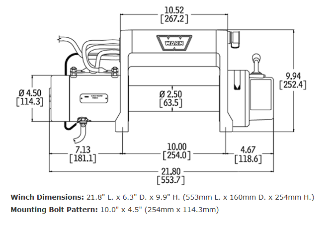 Warn 27550 XD9000i Self-Recovery Winch