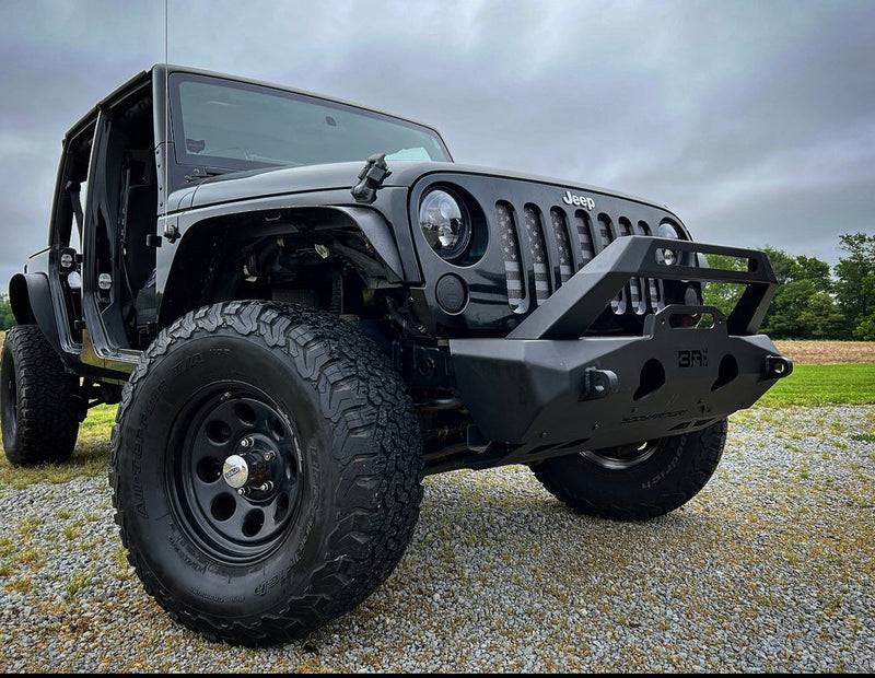 Body Armor JP-19535 Stubby Front Bumper for Jeep