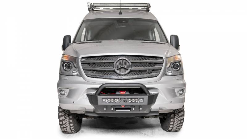 Fab Fours MB17-N4652-1 Semi-Hidden Winch Mount w/ Pre Runner Guard for Mercedes Sprinter 2017-2018