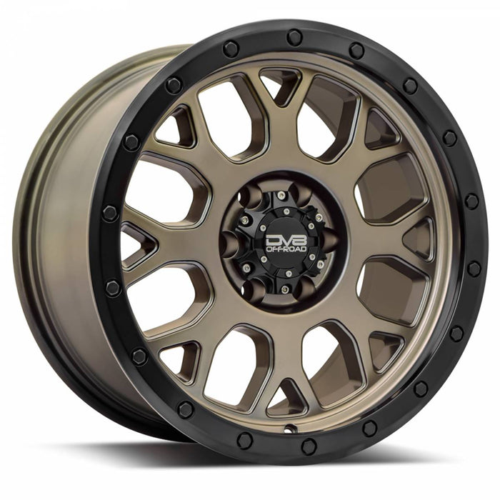 DV8 Offroad 887A-7906920 887 Series Simulated Beadlock 17" x 9" Wheel - Matte Gold