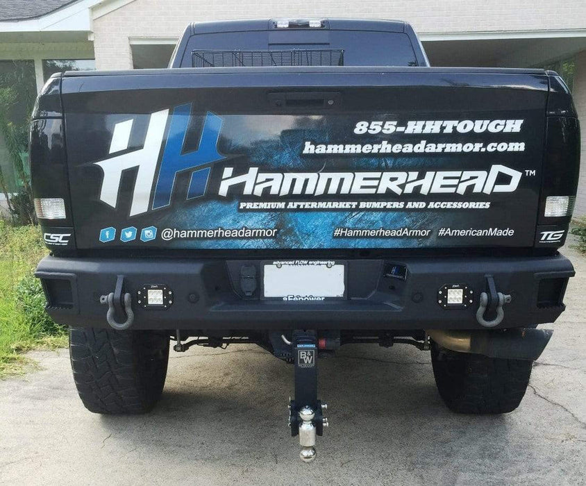  Hammerhead 600-56-0478 Dodge Ram 2500/3500 2010-2018 Flush Mount Rear Bumper with Sensors - BetterBumper