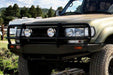 ARB 3411050 Toyota Land Cruiser 1990-1997 Front Bumper 80 Series Winch Ready with Grille Guard, Black Finish - BetterBumper.com