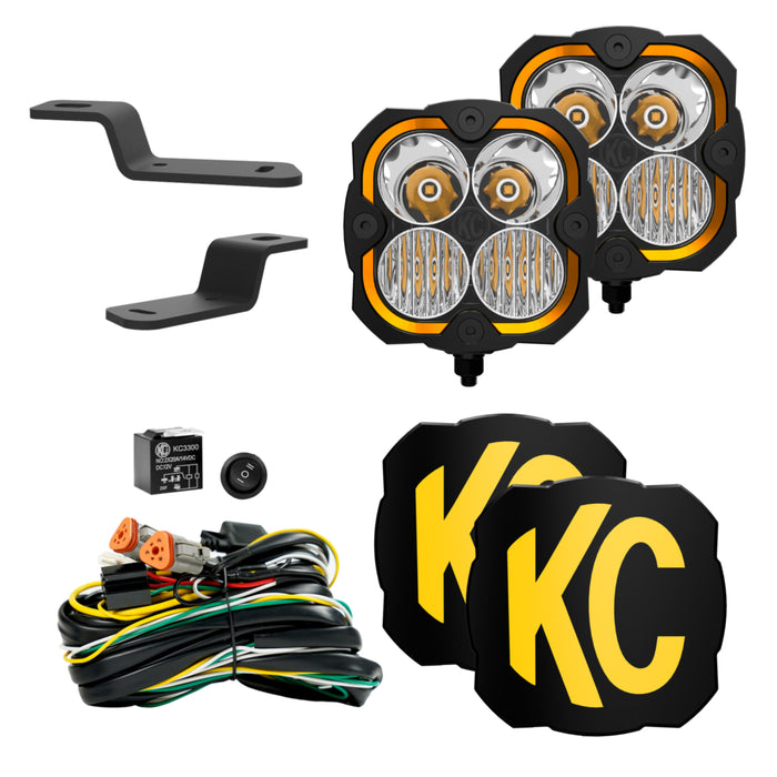 KC HiLiTES 97159 | FLEX ERA 4 - 2-Light System - Ditch Light Kits - Combo Beam